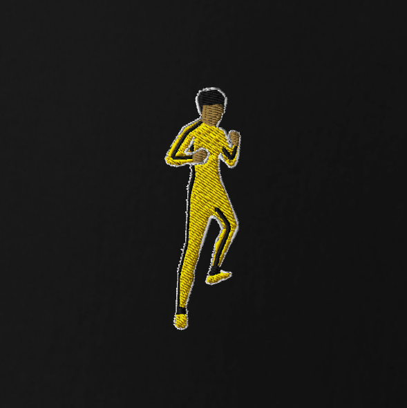 Bruce Lee - Embroidered Emblem - Unisex Hoodie